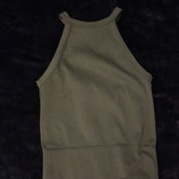 Green tight halter top - Picture 1 of 2